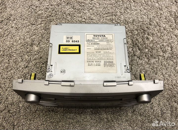 Магнитола toyota Camry 40