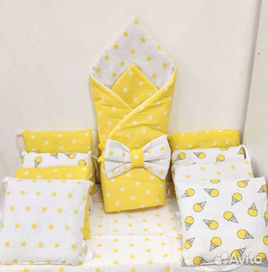 Новый набор на выписку и в детскую кровать