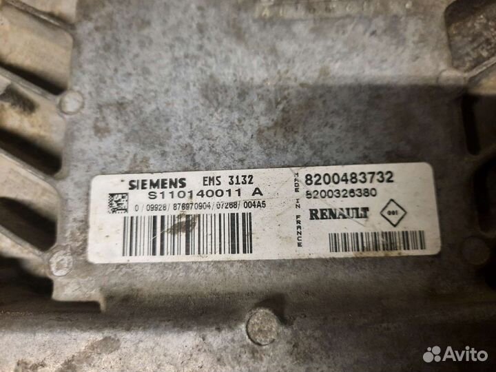 Эбу (мозги) Renault logan 1