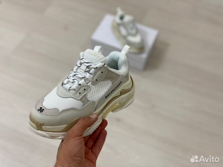 Кроссовки Balenciaga Triple-S White (36-45)