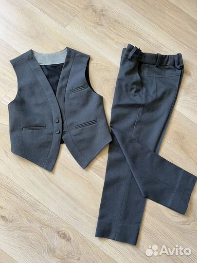 Школьная серая форма для мальчика