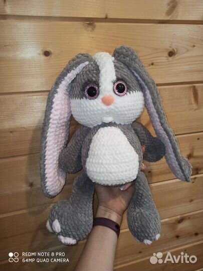 Мягкая игрушка заяц ручная работа