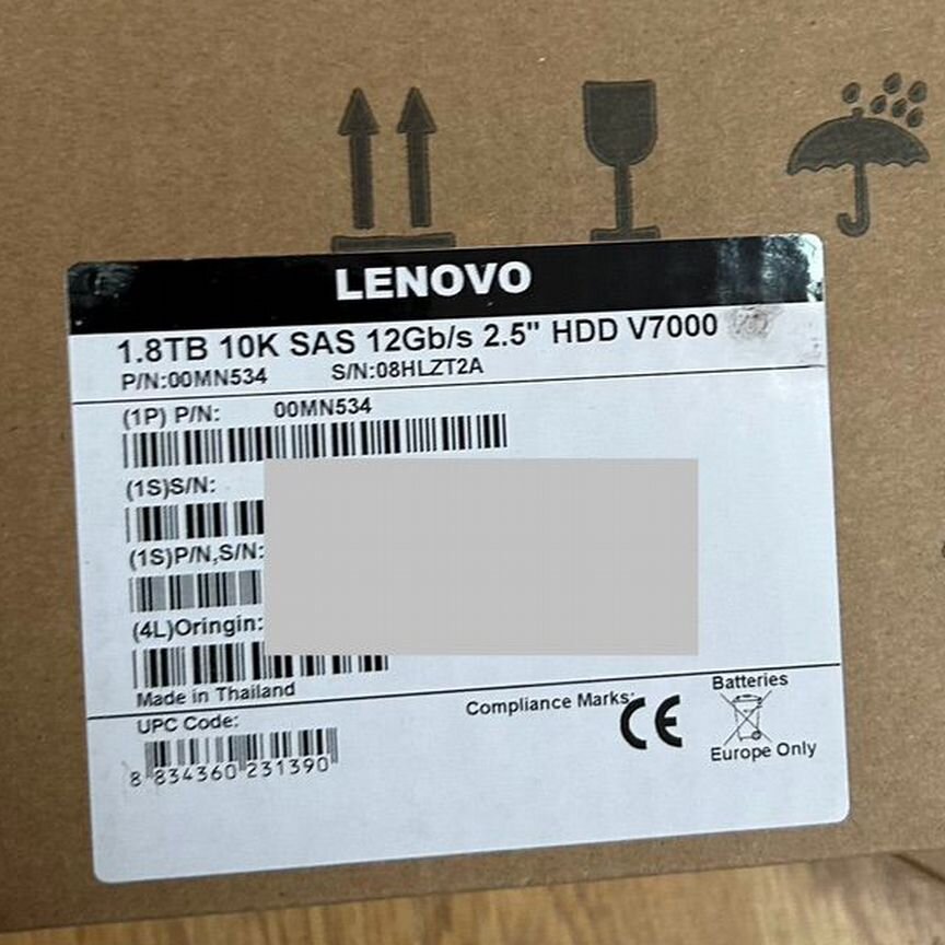 [00MN534] Жесткий Диск Lenovo 1.8tb 10k 00mn534 V7000