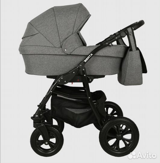 Коляска 2в1 Berta в сером цвете