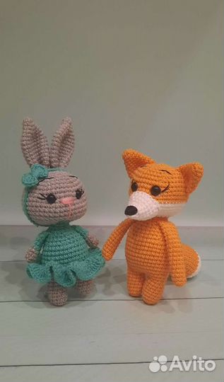 Мягкая игрушка заяц ручной работы