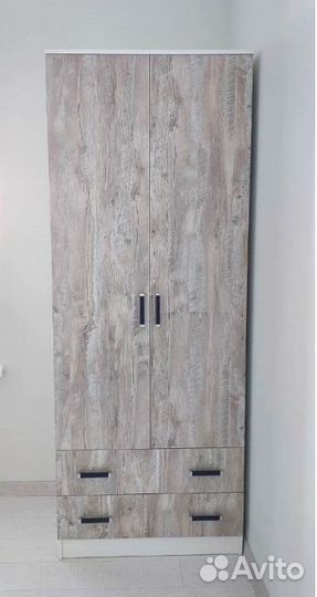 Шкаф 0,8 метра Белый/Дуб юкон