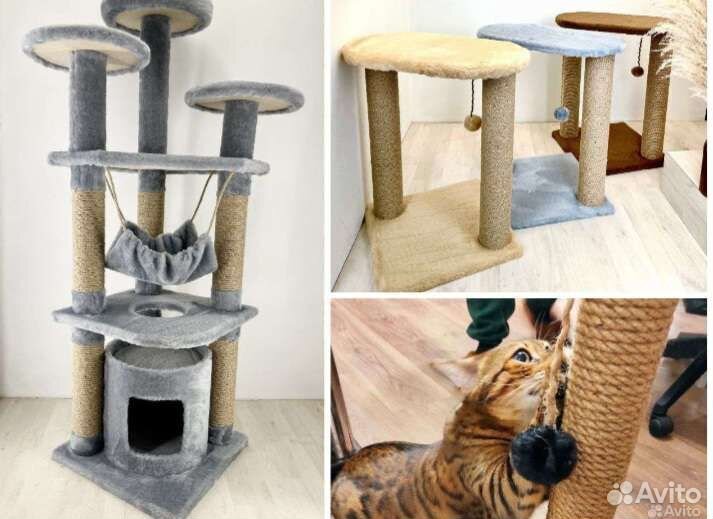 Когтеточка лежанка домик для кошки