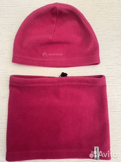 Шапочка подшлемник с манишкой на флисе