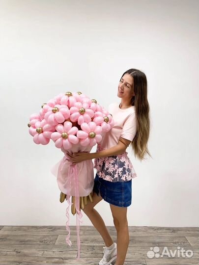 Ромашки из шаров