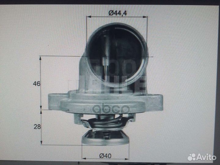 Корпус термостата Mercedes Vito - W638 (1996-2003)