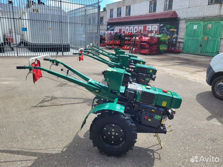 Мотоблок Файтер 15DE + почвофреза и сиденье