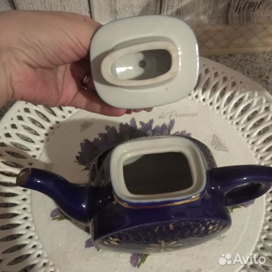 Заварочный чайник Гжель Кобальт