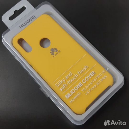 Силиконовый чехол на Honor 8A / Huawei Y6 2019 жёл