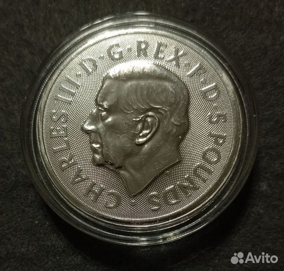 Монета 2023 Звери Тюдоров Бык Кларенса Серебро