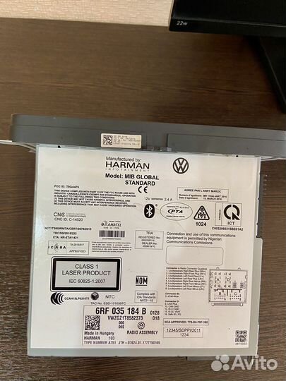 Штатная магнитола volkswagen polo