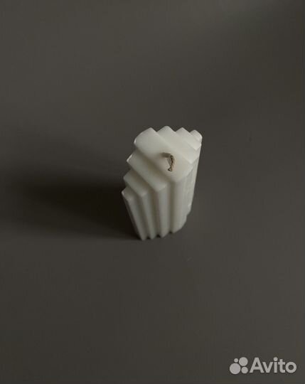 Натуральные свечи zara H&M рифленные