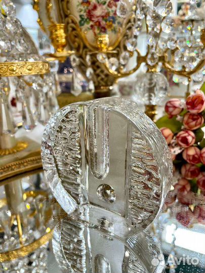 Ваза на один цветок. Подсвечник. Хрусталь Винтаж