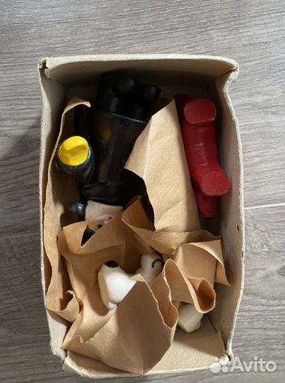 Новый набор серая шейка колкий пластик СССР