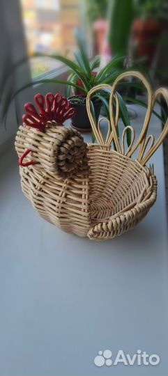 Корзина плетеная Курочка