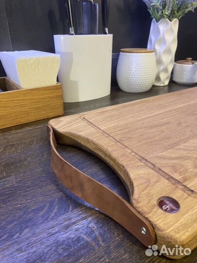 Доска кухонная разделочная дубовая 470*280*26 мм