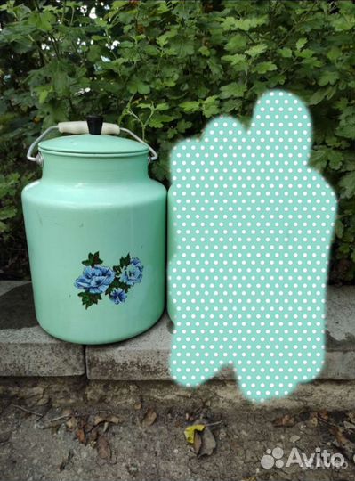 Бидон алюминиевый эмалированный