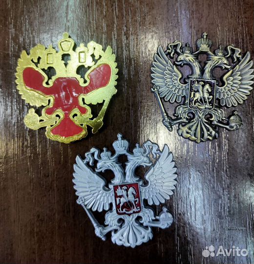 Герб РФ металлический