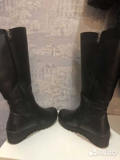 Сапоги зимние 35 размер нат.кожа