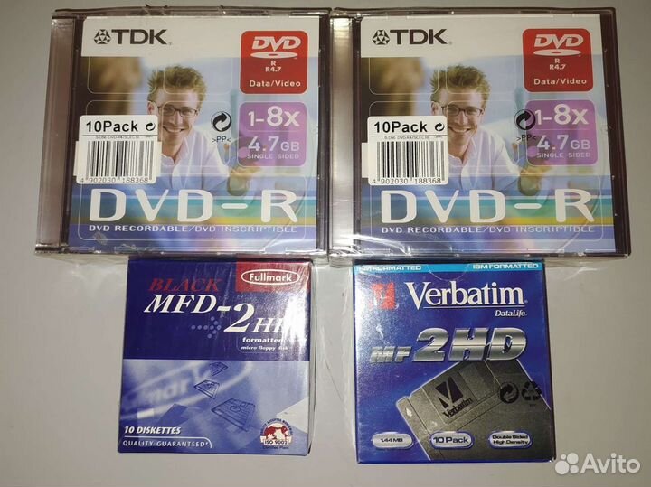 DVD-R диски, 2hd дискеты