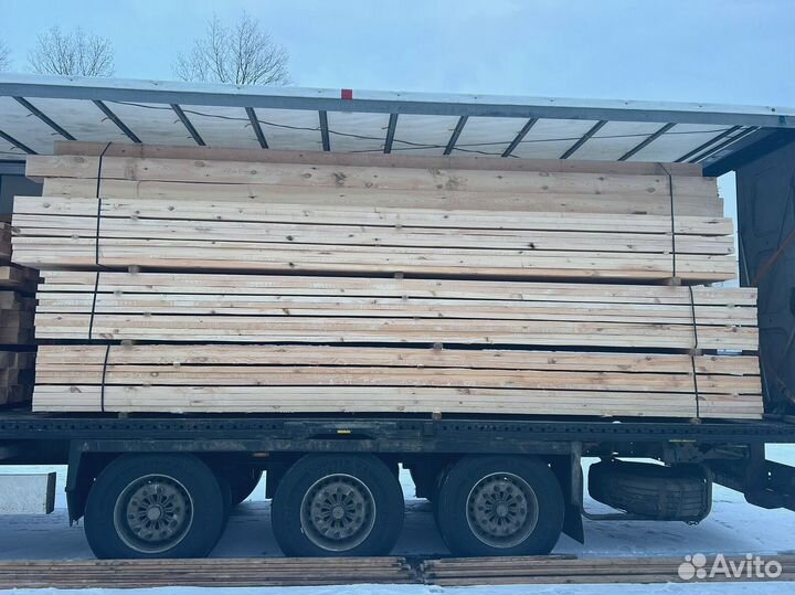 Доска обрезная 25х150х6000мм от производителя