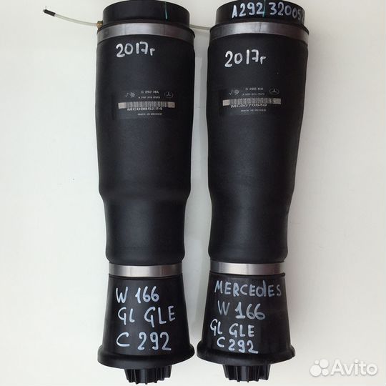 Пневмобаллоны задние Mercedes W166 GL GLS ML GLE
