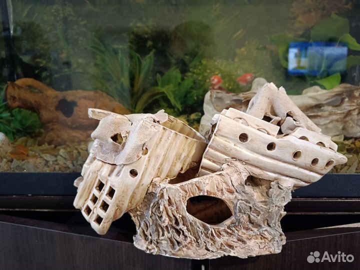 Кораблик (домик)для рыб