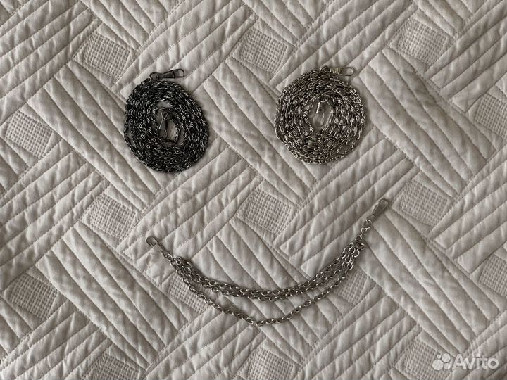Металлическая цепочка для клатча 120 и 66см
