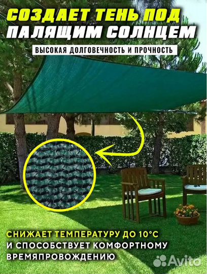 Затеняющая сетка 1мх50м 80