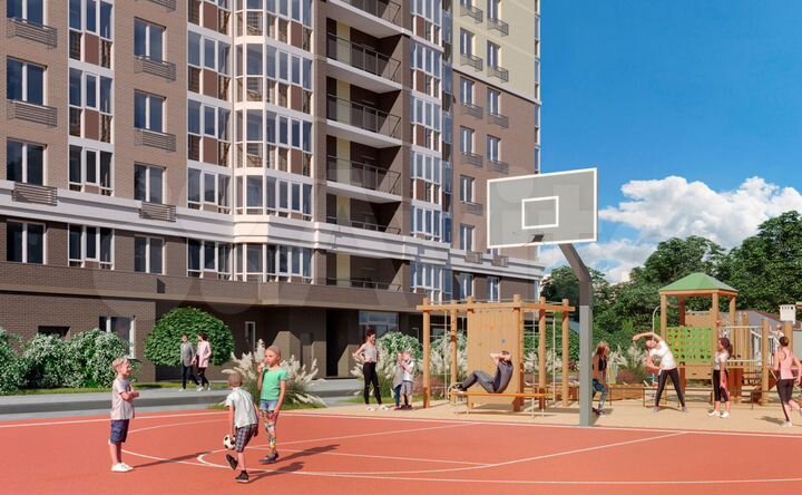 Квартира-студия, 28,6 м², 17/18 эт.