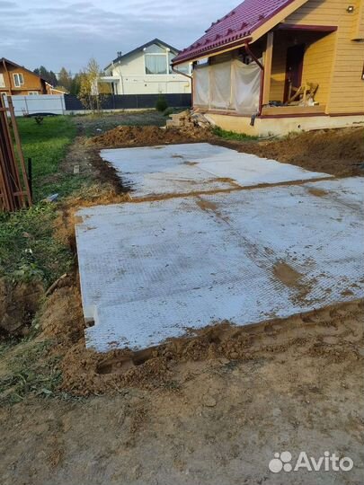 Заезд на участок из жб плит