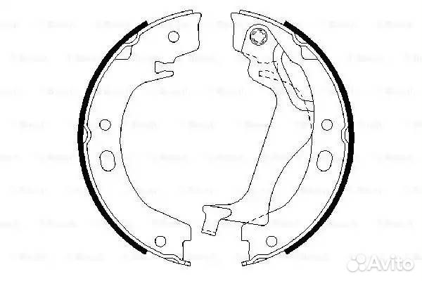 Колодки тормозные барабанные toyota corolla E12 1