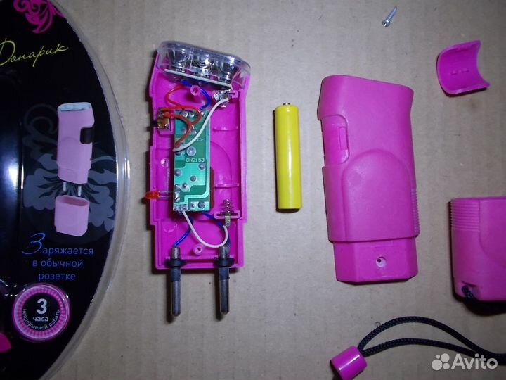 Б/У. Эра SDA10M фонарь розовый