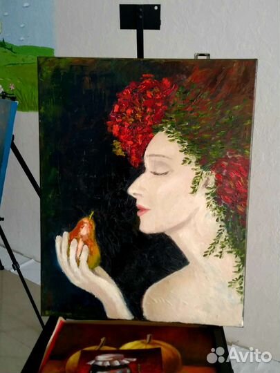 Интерьерная картина масло, холст на подрамнике