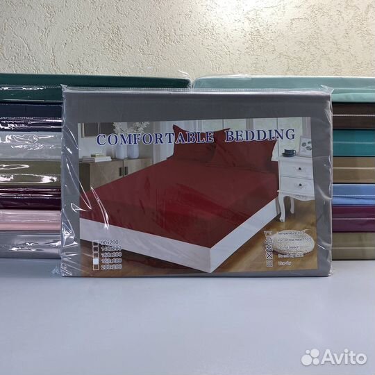 Простынь на резинке 180x200