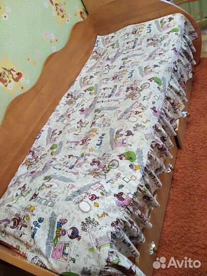 Комплект шторы+покрывало