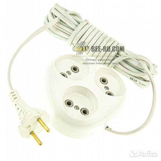 Удлинитель трёхместный 5 м. шввп