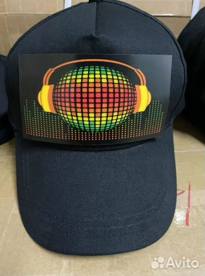Кепка со светодиодной подсветкой для диджея
