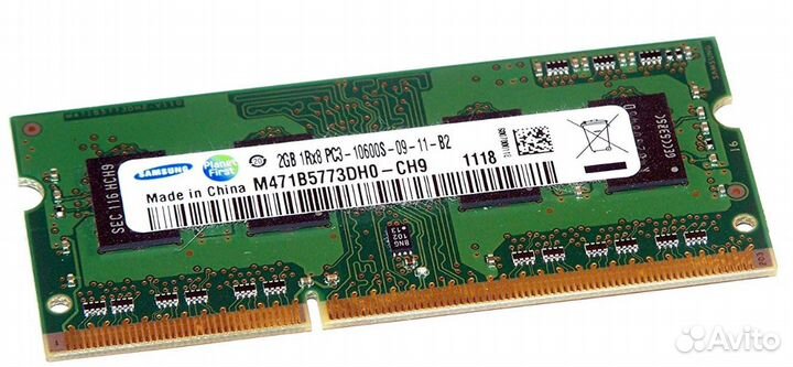 Оперативная память sodimm Samsung 1.5V 204-Pin sod