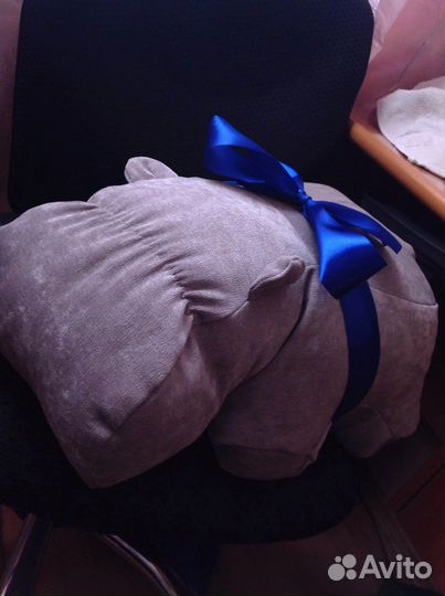 Диванная подушка - игрушка «Бегемот»