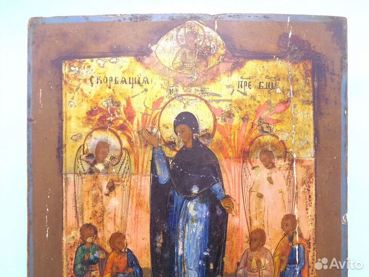 Скорбящая Пресвятая Богородица. 19 век. Россия