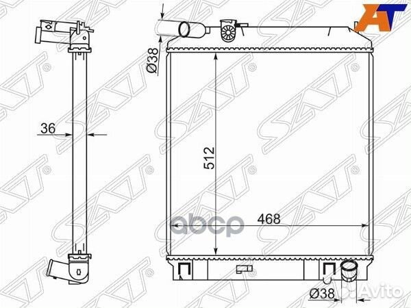 Радиатор isuzu ELF NPR/NKR85 03- 4JJ1 IS0004-1