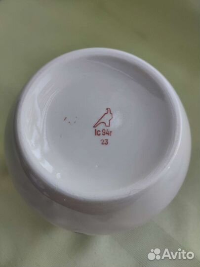 Сахарница СССР фарфор Дулёво