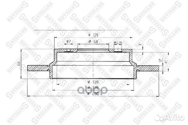 6020-4843-SX диск тормозной задний Volvo C70-V