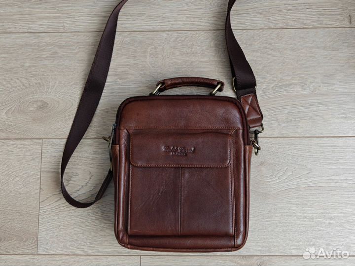 Сумка мужская кожаная Gold Coral