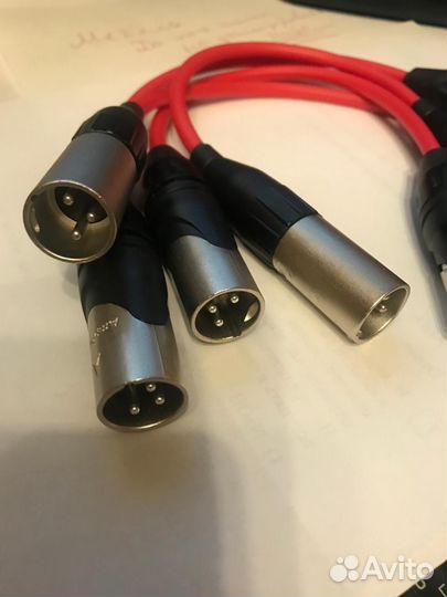 Переходники XLR(папа) -XLR(папа) Длина 20 и 80 см